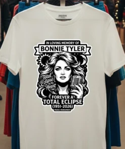 Remembering Bonnie Tyler, Singer Of 'Total Eclipse Of The Heart', Dies At Age 75 T Shirt