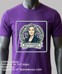 Remembering Kelly Curtis T Shirt Purple Shirt