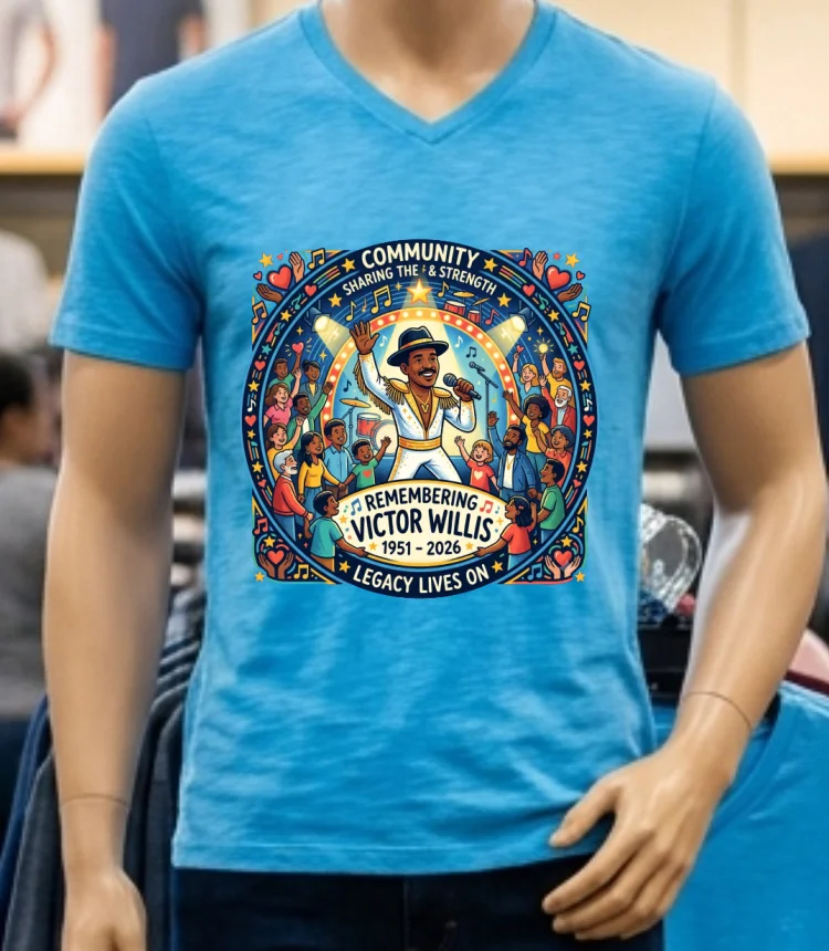 Remembering Victor Willis Who Died At Age 74 T Shirt Blue Shirt