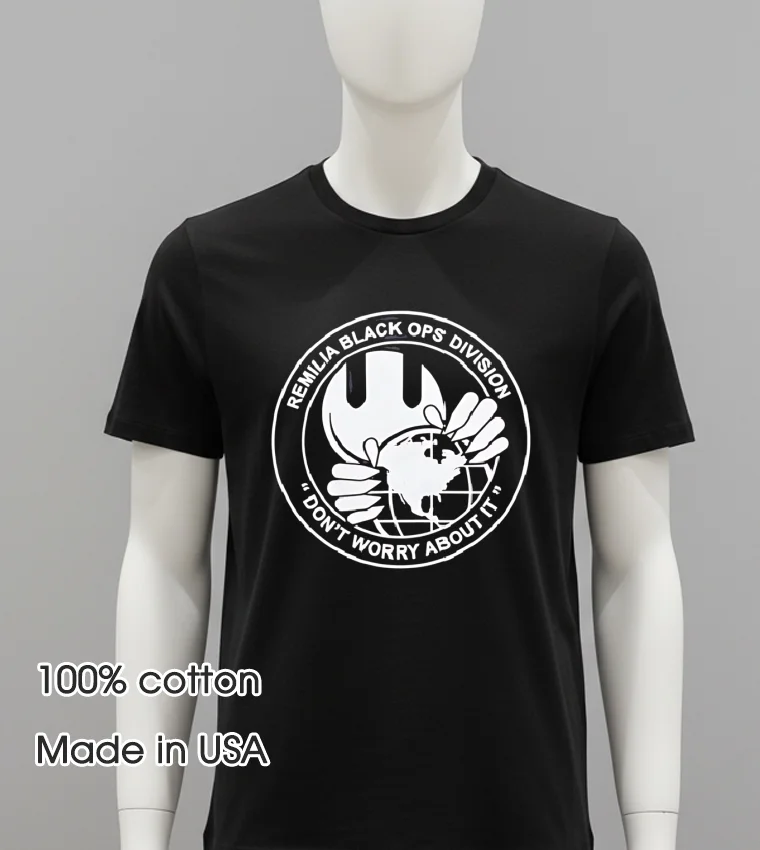 Remilia Black Ops Division Don T Worry About It Vintage Shirt - balck-shirt Remilia Black Ops Division Dont Worry About It Vintage Shirt Balck Shirt