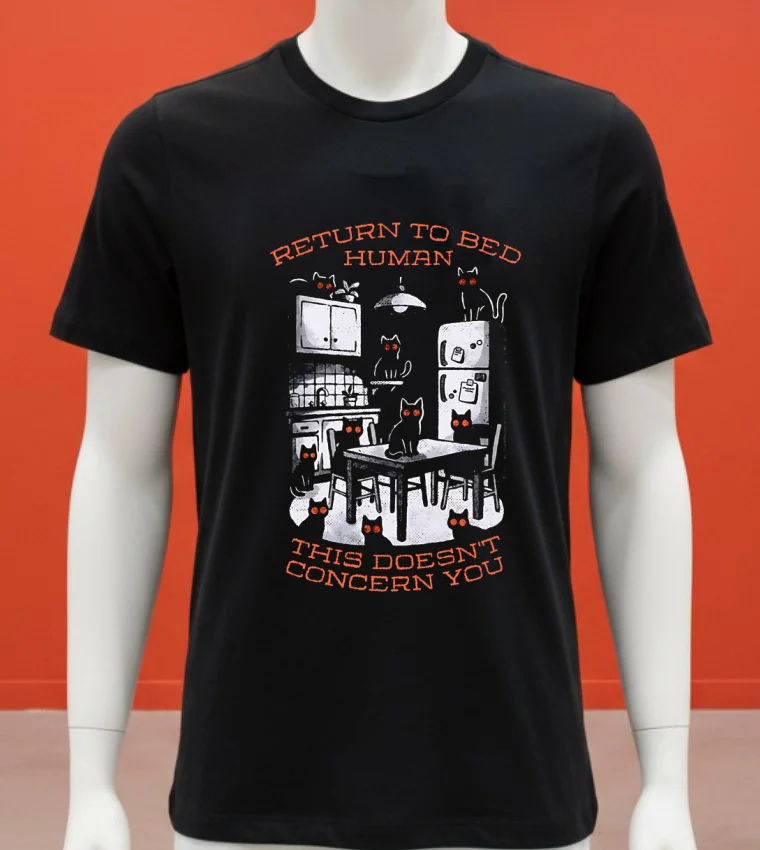 Return To Bed Human This Doesn T Concern You Shirt - balck-shirt Return To Bed Human This Doesnt Concern You Shirt Balck Shirt 1