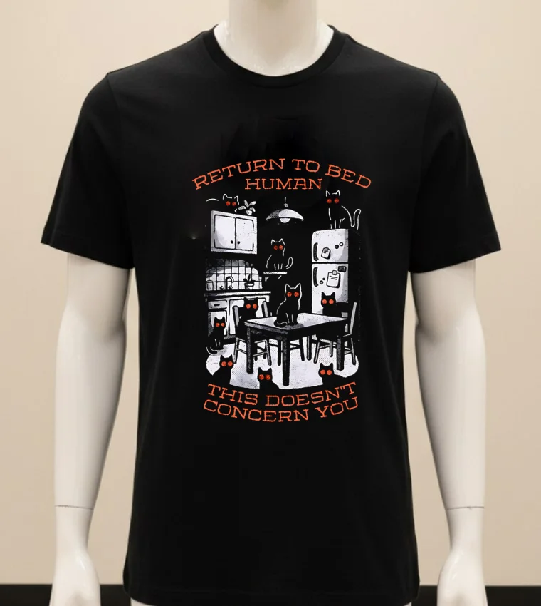 Return To Bed Human This Doesn T Concern You Shirt - balck-shirt Return To Bed Human This Doesnt Concern You Shirt Balck Shirt