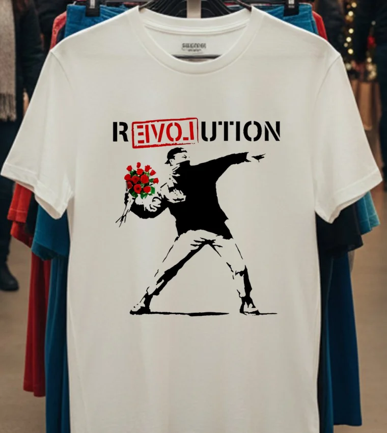 Revolution Bouquet Shirt - white-t-shirt Revolution Bouquet Shirt White T Shirt