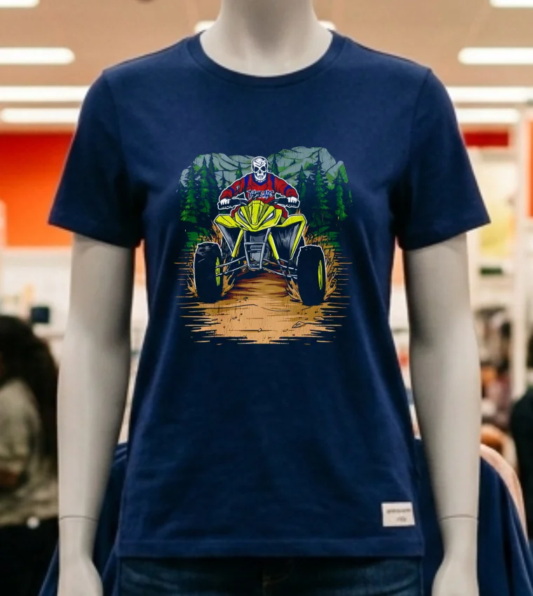 Ride Or Die Skeleton Shirt - navy-shirt Ride Or Die Skeleton Shirt Navy Shirt
