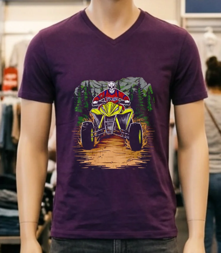 Ride Or Die Skeleton Shirt - purple-shirt Ride Or Die Skeleton Shirt Purple Shirt