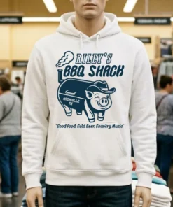 Riley Green Bbq Shack Pig Shirt