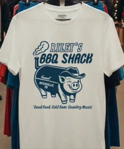 Riley Green Bbq Shack Pig Shirt