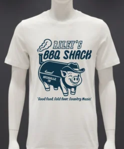 Riley Green Bbq Shack Pig Shirt