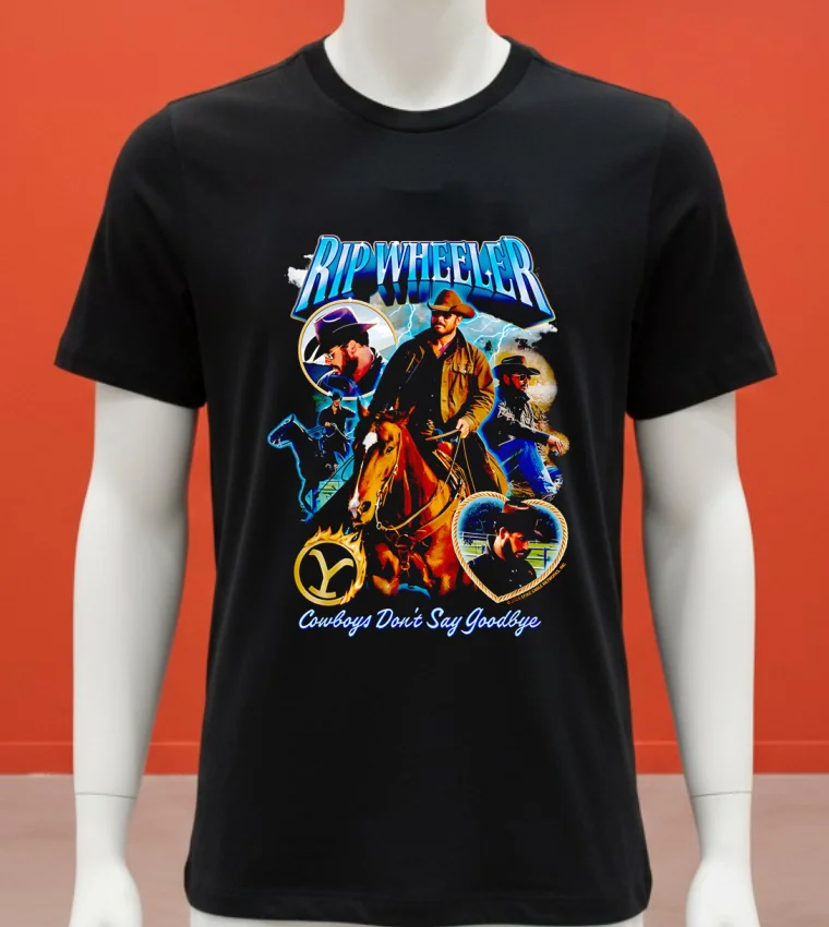 Rip Wheeler Cowboys Don T Say Goodbye Shirt - balck-shirt Rip Wheeler Cowboys Dont Say Goodbye Shirt Balck Shirt 1