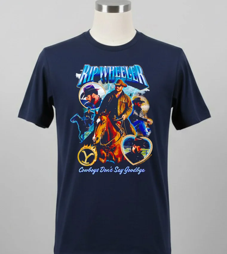 Rip Wheeler Cowboys Don T Say Goodbye Shirt - balck-shirt Rip Wheeler Cowboys Dont Say Goodbye Shirt Balck Shirt 2