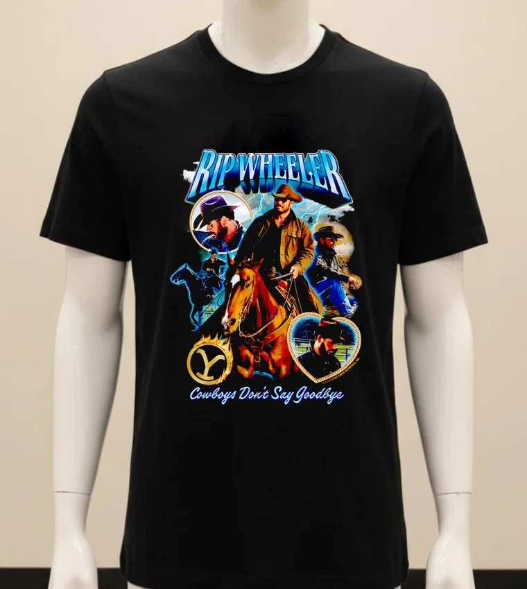 Rip Wheeler Cowboys Don T Say Goodbye Shirt - balck-shirt Rip Wheeler Cowboys Dont Say Goodbye Shirt Balck Shirt