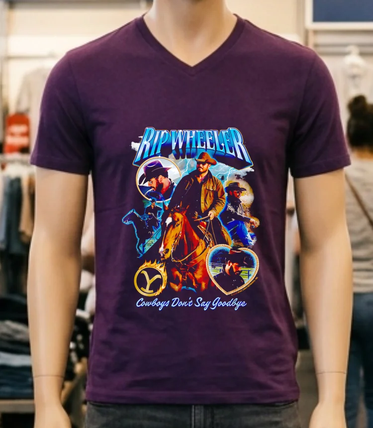 Rip Wheeler Cowboys Dont Say Goodbye Shirt Purple Shirt