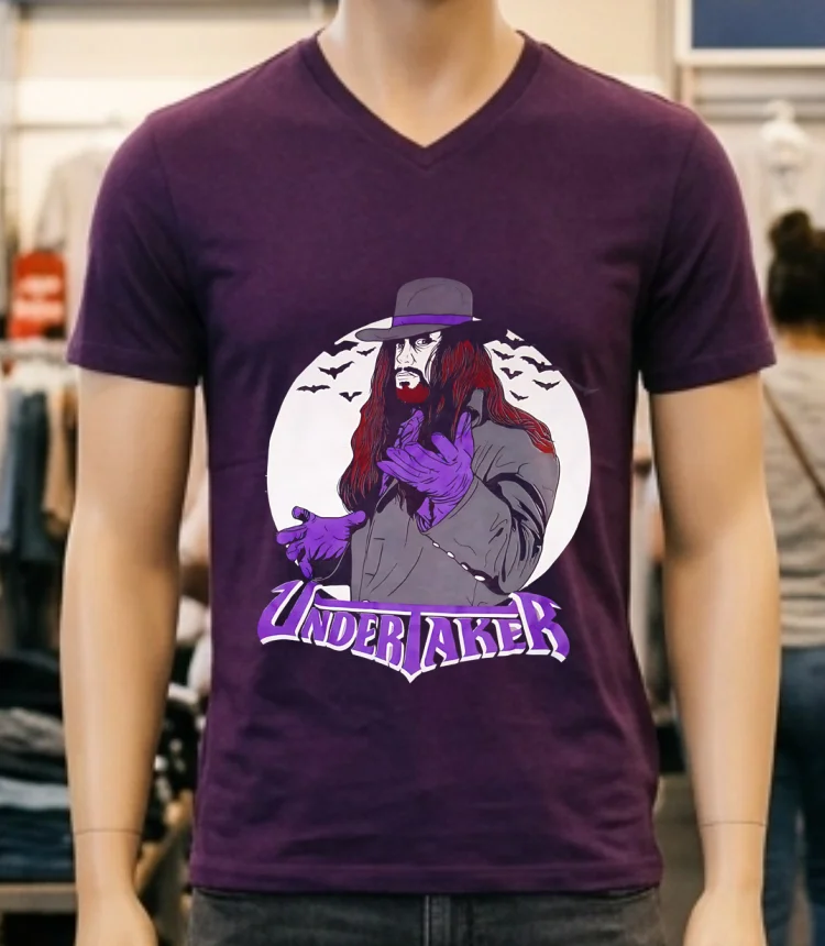 Ripple Junction Wwe The Undertaker Halloween Shirt Purple Shirt
