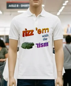 Rizz Em With The Tism Frog Parody Shirt