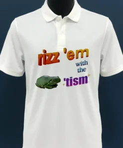 Rizz Em With The Tism Frog Parody Shirt