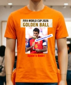 Rodri Spain Win The World Cup 2026 Golden Ball T Shirt