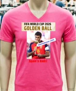 Rodri Spain Win The World Cup 2026 Golden Ball T Shirt