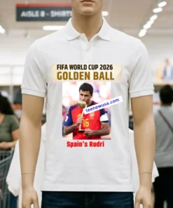 Rodri Spain Win The World Cup 2026 Golden Ball T Shirt