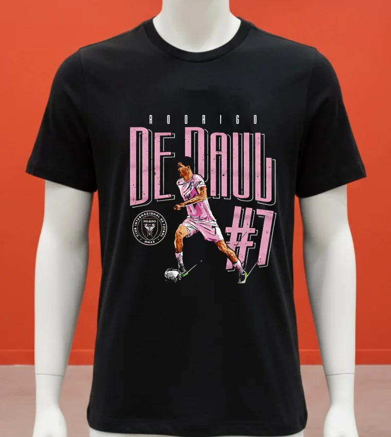 Rodrigo De Paul Inter Miami Cf Dash #7 Shirt - balck-shirt Rodrigo De Paul Inter Miami Cf Dash 7 Shirt Balck Shirt 1