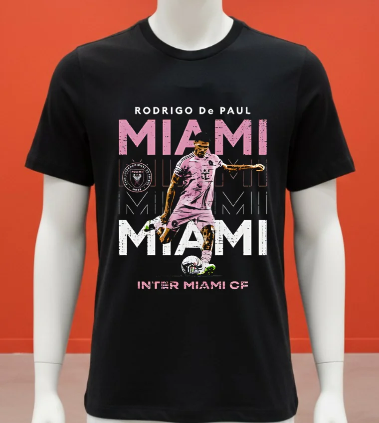 Rodrigo De Paul Inter Miami Cf Repeat Retro Shirt Balck Shirt 1