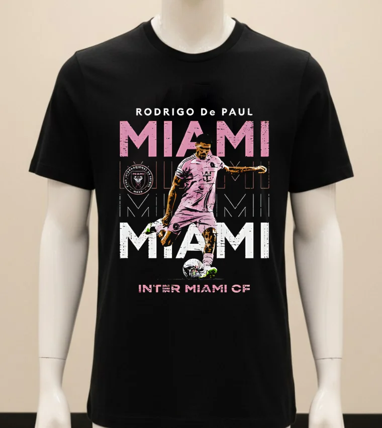 Rodrigo De Paul Inter Miami Cf Repeat Retro Shirt - balck-shirt Rodrigo De Paul Inter Miami Cf Repeat Retro Shirt Balck Shirt