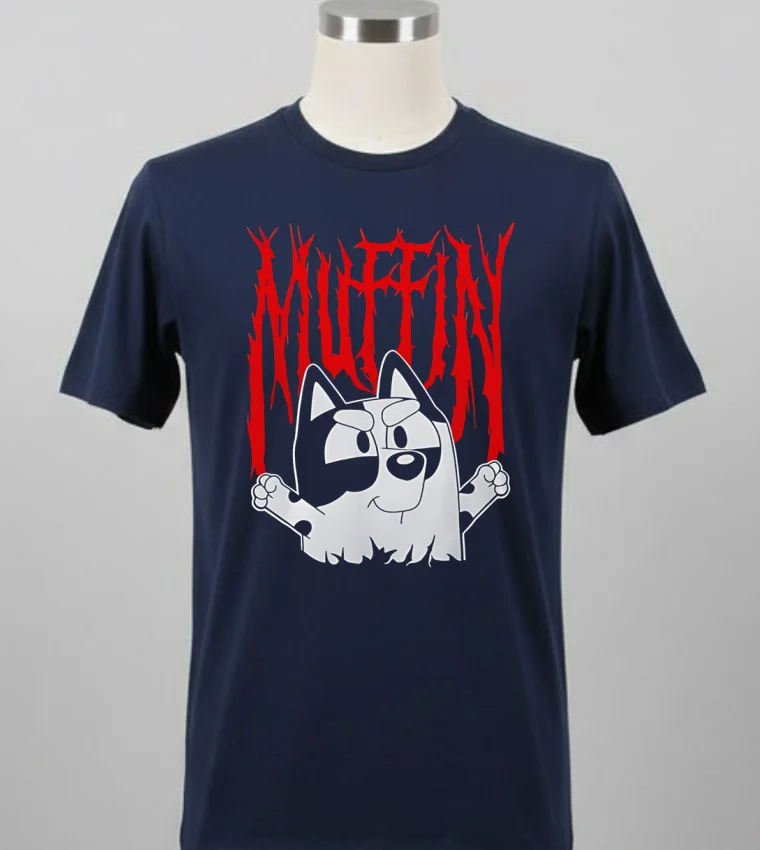 Roll Muffin Bluey Shirt Balck Shirt 2