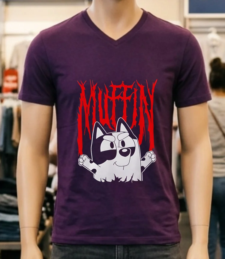 Roll Muffin Bluey Shirt - purple-shirt Roll Muffin Bluey Shirt Purple Shirt
