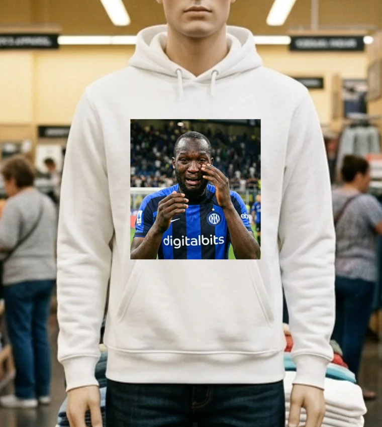 Romelu Lukaku Crying Meme T Shirt - white-t-shirt Romelu Lukaku Crying Meme T Shirt White T Shirt 1