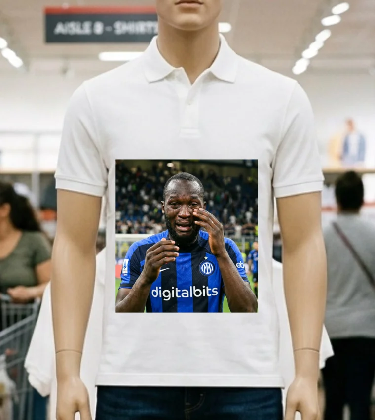Romelu Lukaku Crying Meme T Shirt - white-t-shirt Romelu Lukaku Crying Meme T Shirt White T Shirt 2