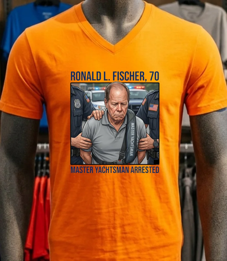 Ronald L. Fischer ( Master Yachtsman ),70, Has Been Arrested T Shirt - orange-shirt Ronald L Fischer Master Yachtsman70 Has Been Arrested T Shirt Orange Shirt
