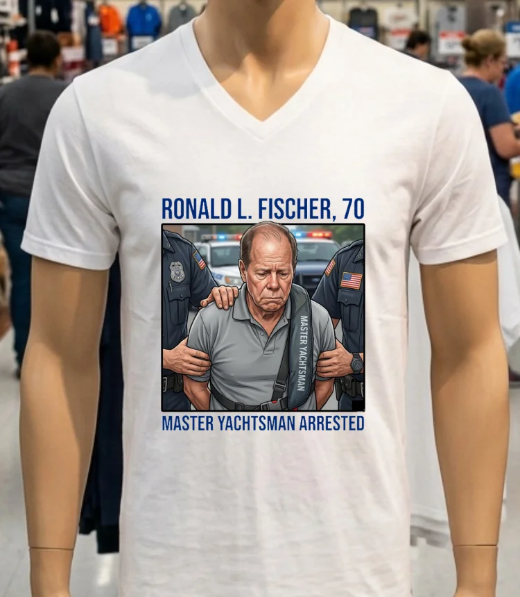 Ronald L. Fischer ( Master Yachtsman ),70, Has Been Arrested T Shirt - white-t-shirt Ronald L Fischer Master Yachtsman70 Has Been Arrested T Shirt White T Shirt 2