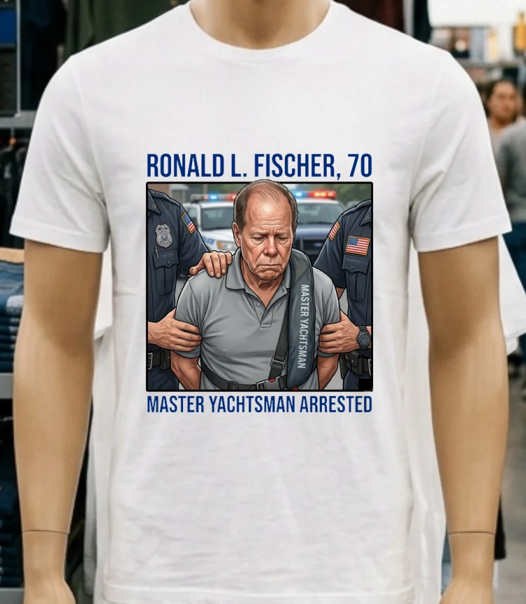 Ronald L Fischer Master Yachtsman70 Has Been Arrested T Shirt White T Shirt 3