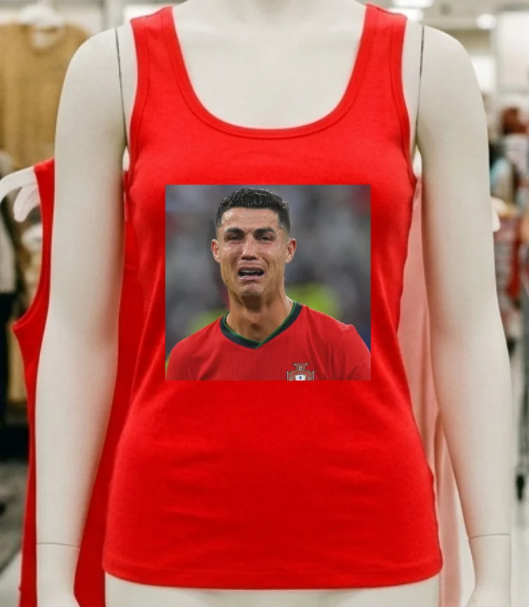 Ronaldo Cr7 Crying Meme T Shirt Red Shirt