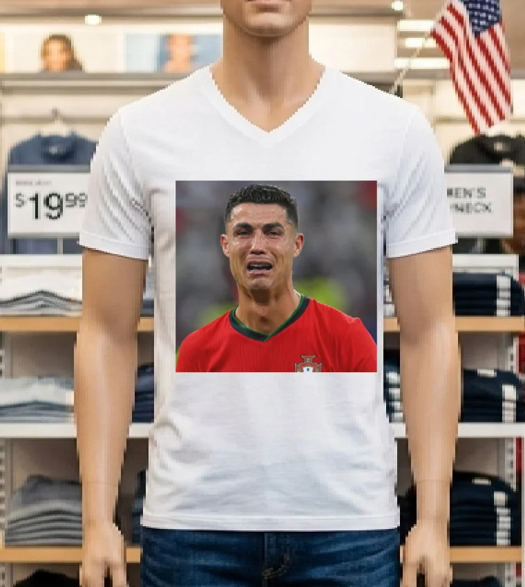 Ronaldo Cr7 Crying Meme T Shirt White T Shirt
