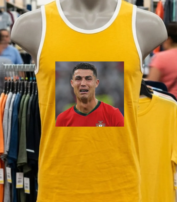 Ronaldo Cr7 Crying Meme T Shirt - yellow-t-shirt Ronaldo Cr7 Crying Meme T Shirt Yellow T Shirt