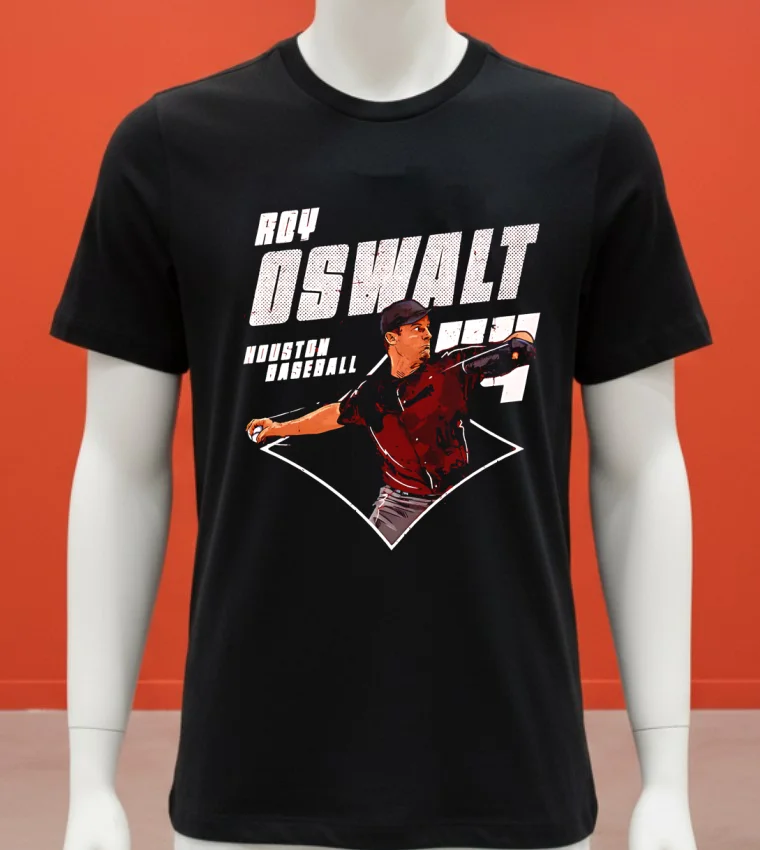 Roy Oswalt Houston Diamond #44 Shirt - balck-shirt Roy Oswalt Houston Diamond 44 Shirt Balck Shirt 1