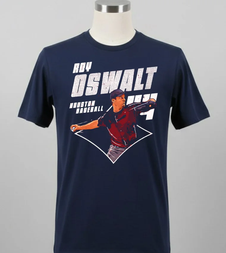Roy Oswalt Houston Diamond 44 Shirt Balck Shirt 2