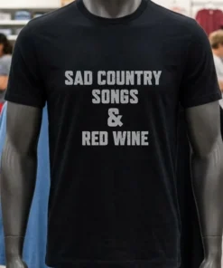 Sad Country Songs And Red Wine Shirt