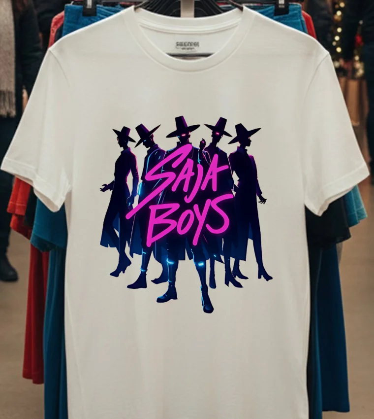 Saja Boys Kpop Demon Hunters Shirt - white-t-shirt Saja Boys Kpop Demon Hunters Shirt White T Shirt
