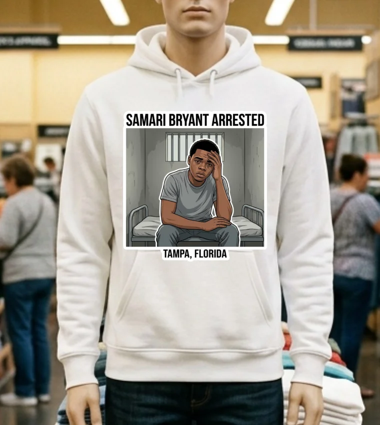 Samari Bryant Of Tampa, Florida Arrested And Detained T Shirt - white-t-shirt Samari Bryant Of Tampa Florida Arrested And Detained T Shirt White T Shirt