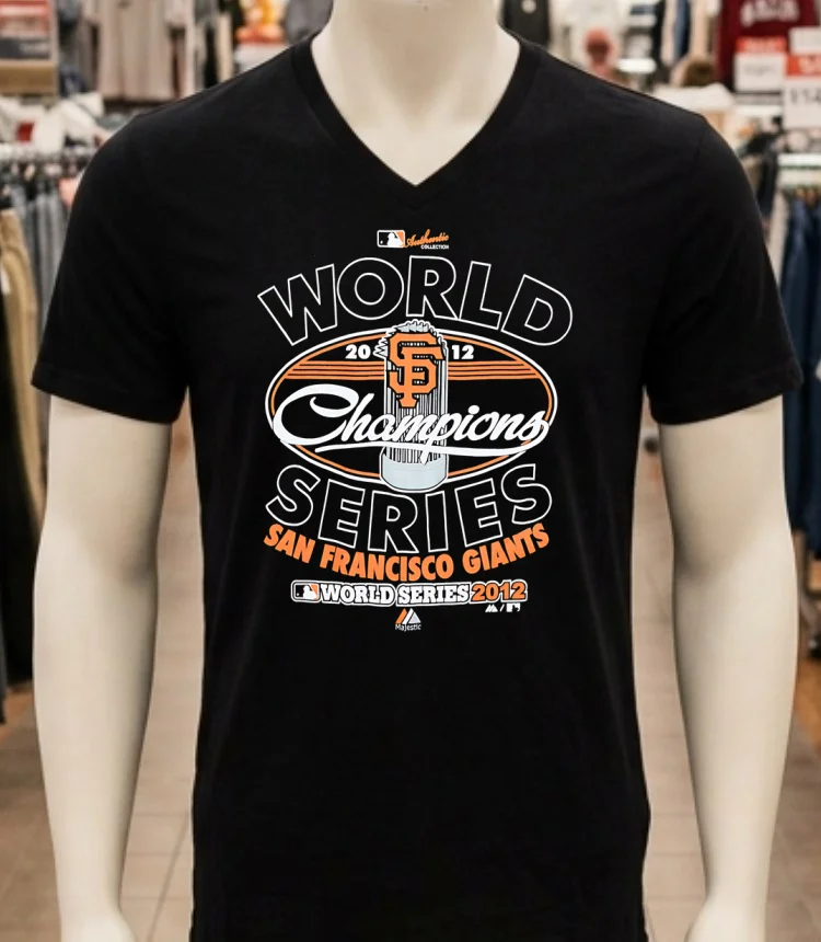San Francisco Giants World Series Champions Majestic 2012 Shirt Balck Shirt 1