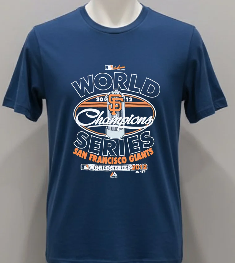 San Francisco Giants World Series Champions Majestic 2012 Shirt - navy-shirt San Francisco Giants World Series Champions Majestic 2012 Shirt Navy Shirt 1