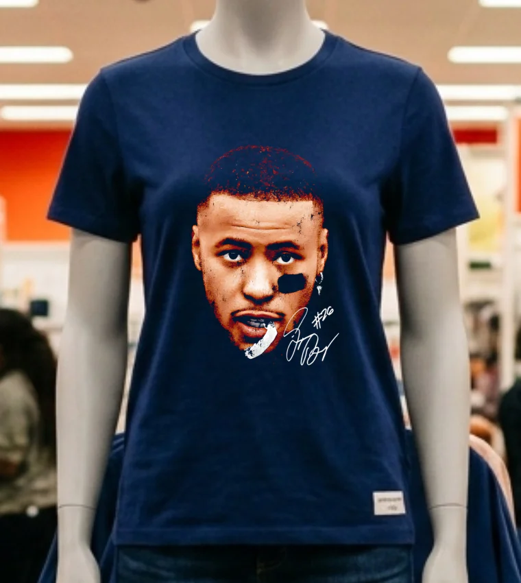 Saquon Barkley Philadelphia Vintage Heads Signature Shirt Navy Shirt 2