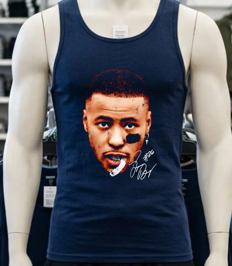 Saquon Barkley Philadelphia Vintage Heads Signature Shirt Navy Shirt 3