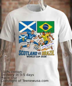 Scotland Vs Brazil World Cup 2026 T Shirt