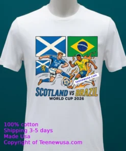 Scotland Vs Brazil World Cup 2026 T Shirt