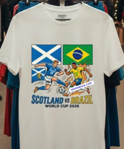 Scotland Vs Brazil World Cup 2026 T Shirt