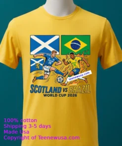 Scotland Vs Brazil World Cup 2026 T Shirt