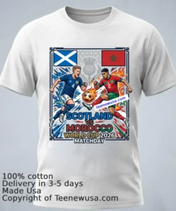 Scotland Vs Morocco World Cup 2026 T Shirt