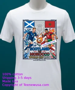 Scotland Vs Morocco World Cup 2026 T Shirt